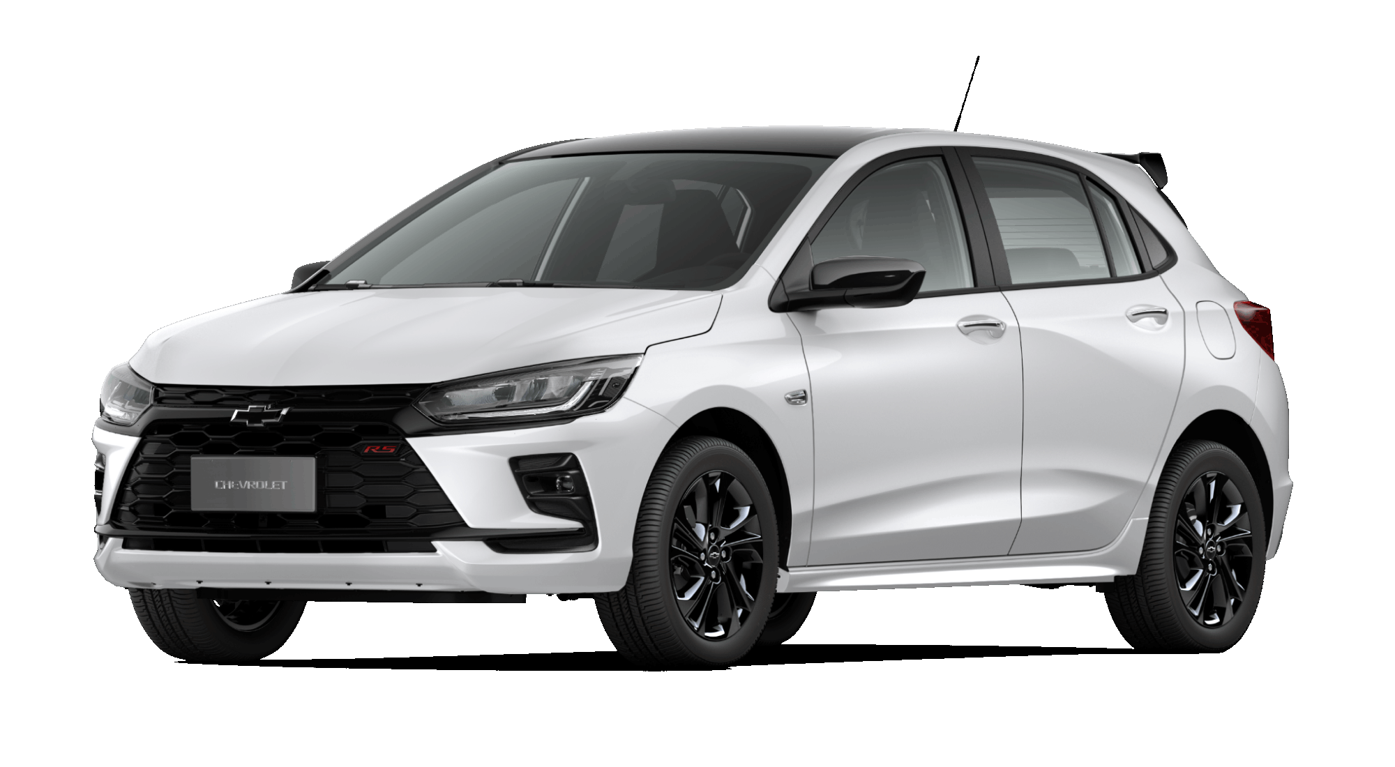 Chevrolet Onix RS blanco summit lateral