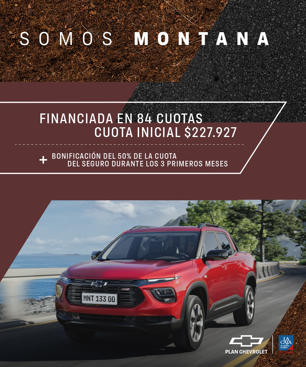 Accedé a tu Chevrolet Montana financiada en 84 cuotas